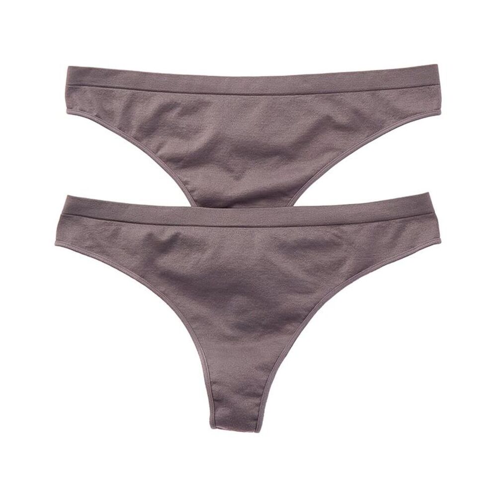 B.Tempt'd Womens B.Tempt’D By Wacoal 2Pk Comfort Intended Daywear Thong, Grey